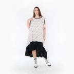AKH Fashion Kleid 7023 Adelina, Schwarz/Weiß