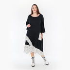 AKH Fashion Kleid 7024 Adelina, Schwarz/Weiß