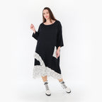 AKH Fashion Kleid 7024 Adelina, Schwarz/Weiß