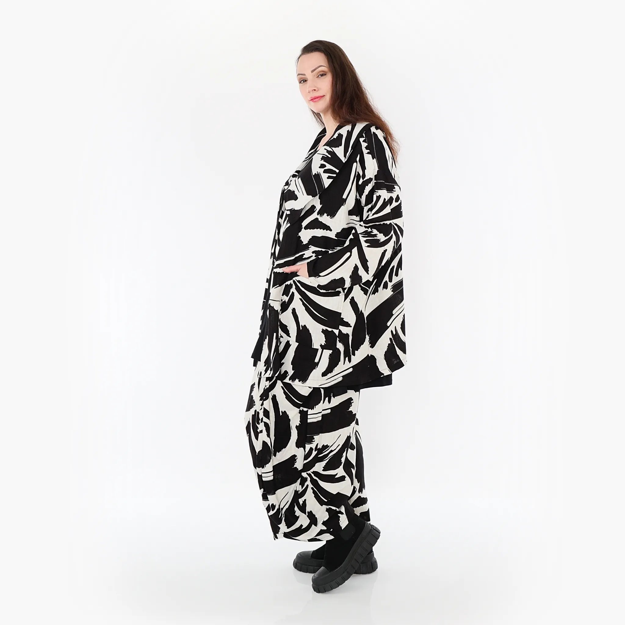 AKH Fashion Jacke 6070 Liora, Ecru/Schwarz