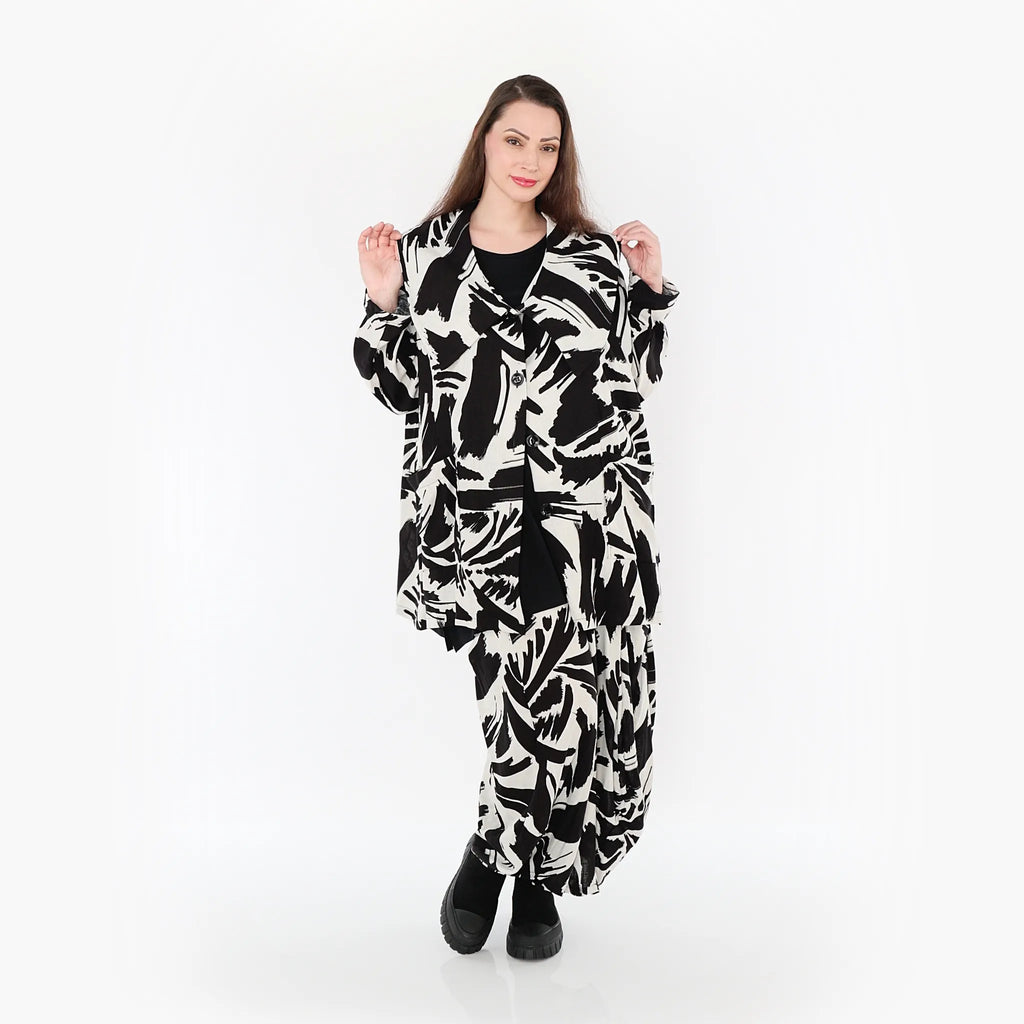 AKH Fashion Jacke 6070 Liora, Ecru/Schwarz