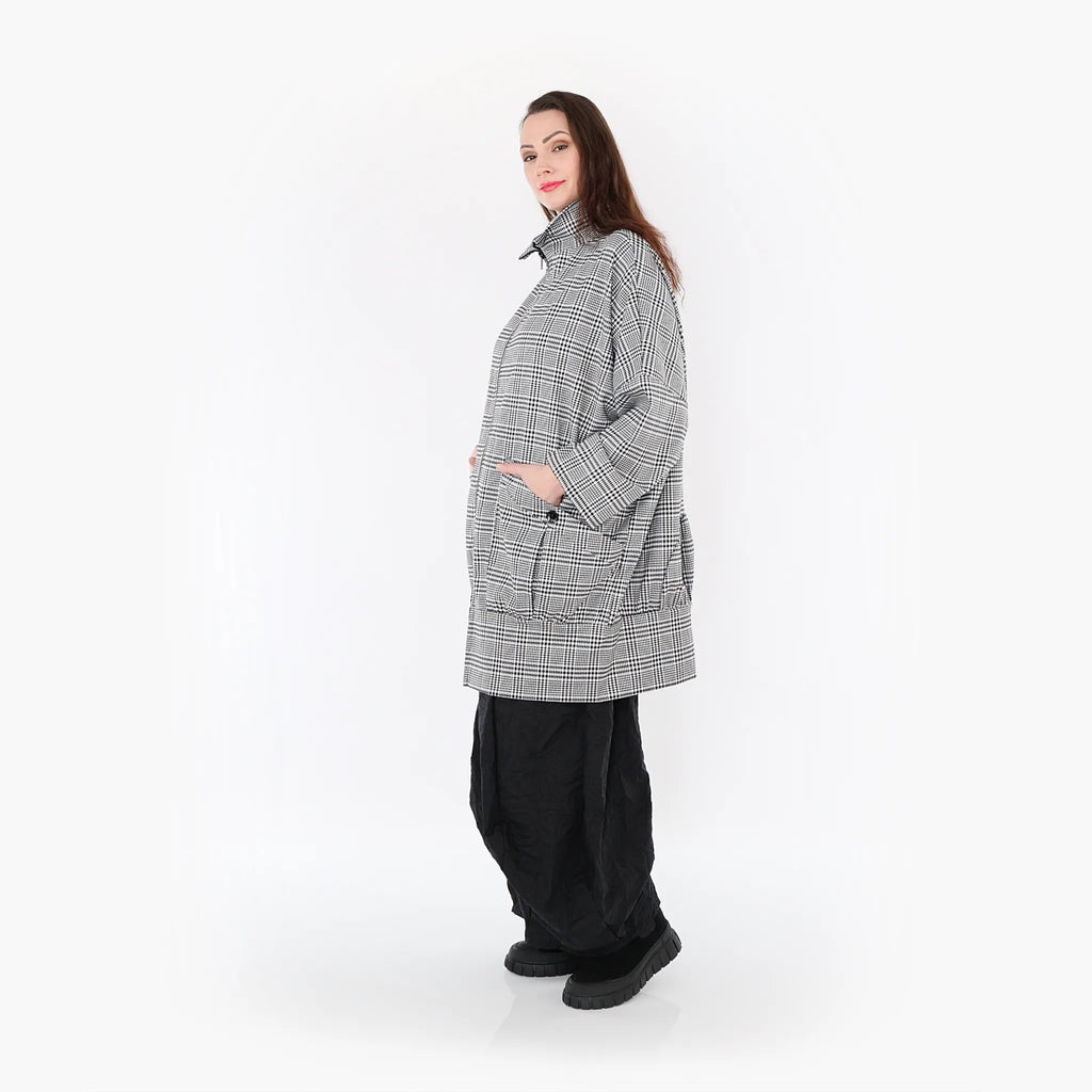 AKH 6550 Jacke, Schwarz-Weiß