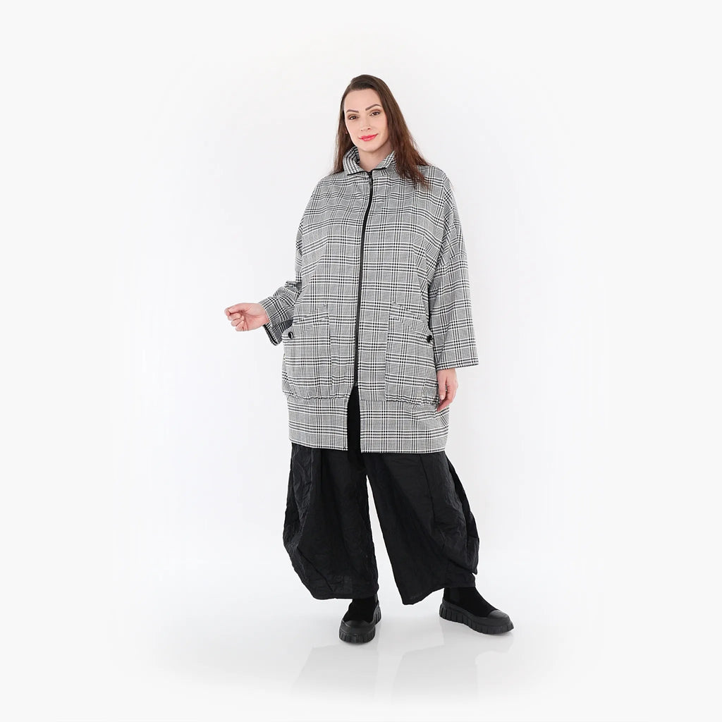 AKH 6550 Jacke, Schwarz-Weiß