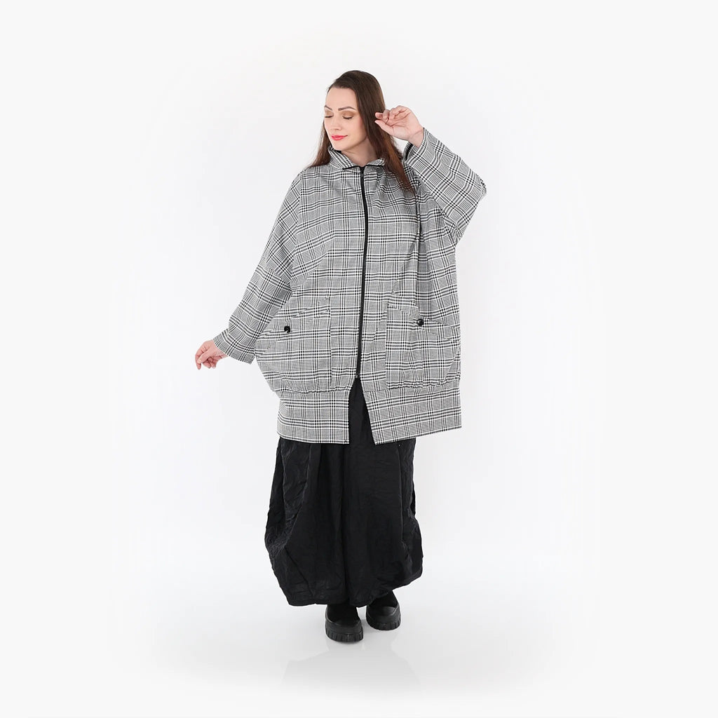 AKH 6550 Jacke, Schwarz-Weiß