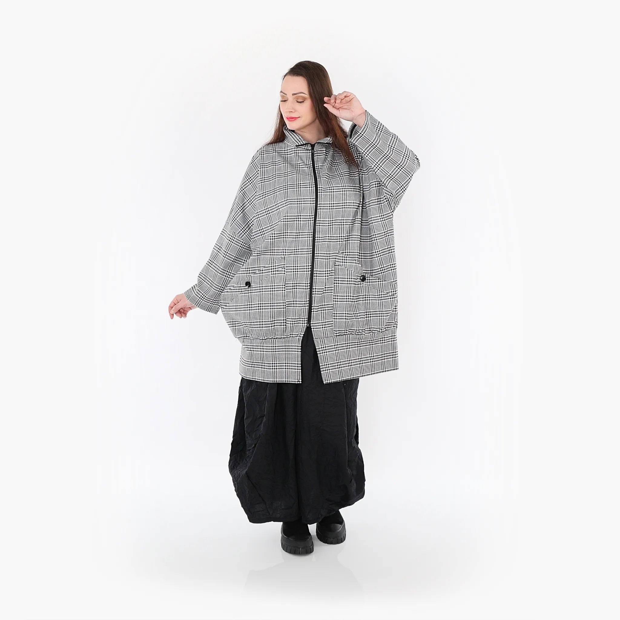 AKH 6550 Jacke, Schwarz-Weiß