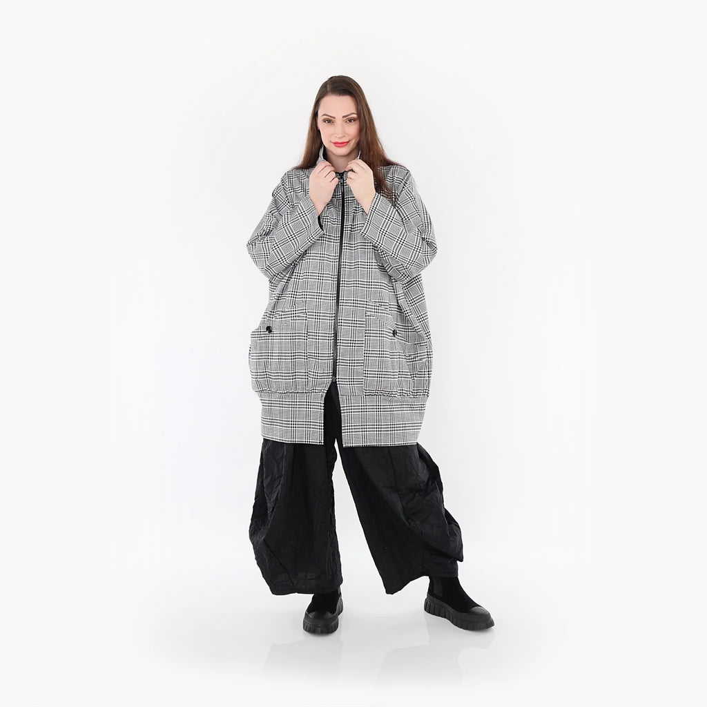 AKH 6550 Jacke, Schwarz-Weiß