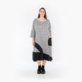 AKH Fashion Kleid 7024 Dominion, Schwarz/Weiß