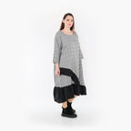 AKH Fashion Kleid 7024 Dominion, Schwarz/Weiß