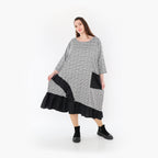 AKH Fashion Kleid 7024 Dominion, Schwarz/Weiß