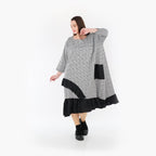 AKH Fashion Kleid 7024 Dominion, Schwarz/Weiß