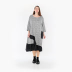 AKH Fashion Kleid 7024 Dominion, Schwarz/Weiß