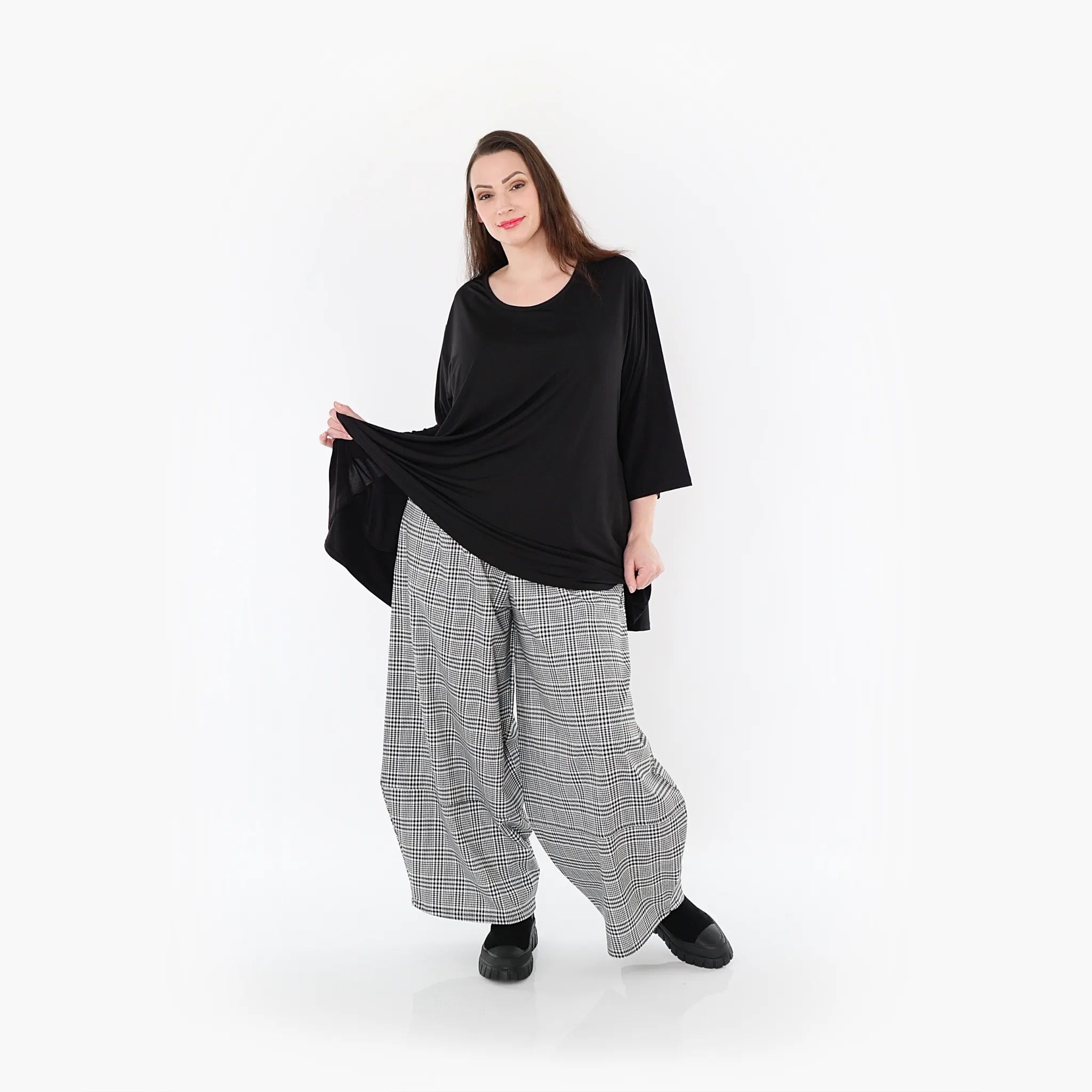 AKH 7032 Hose, Schwarz-Weiß