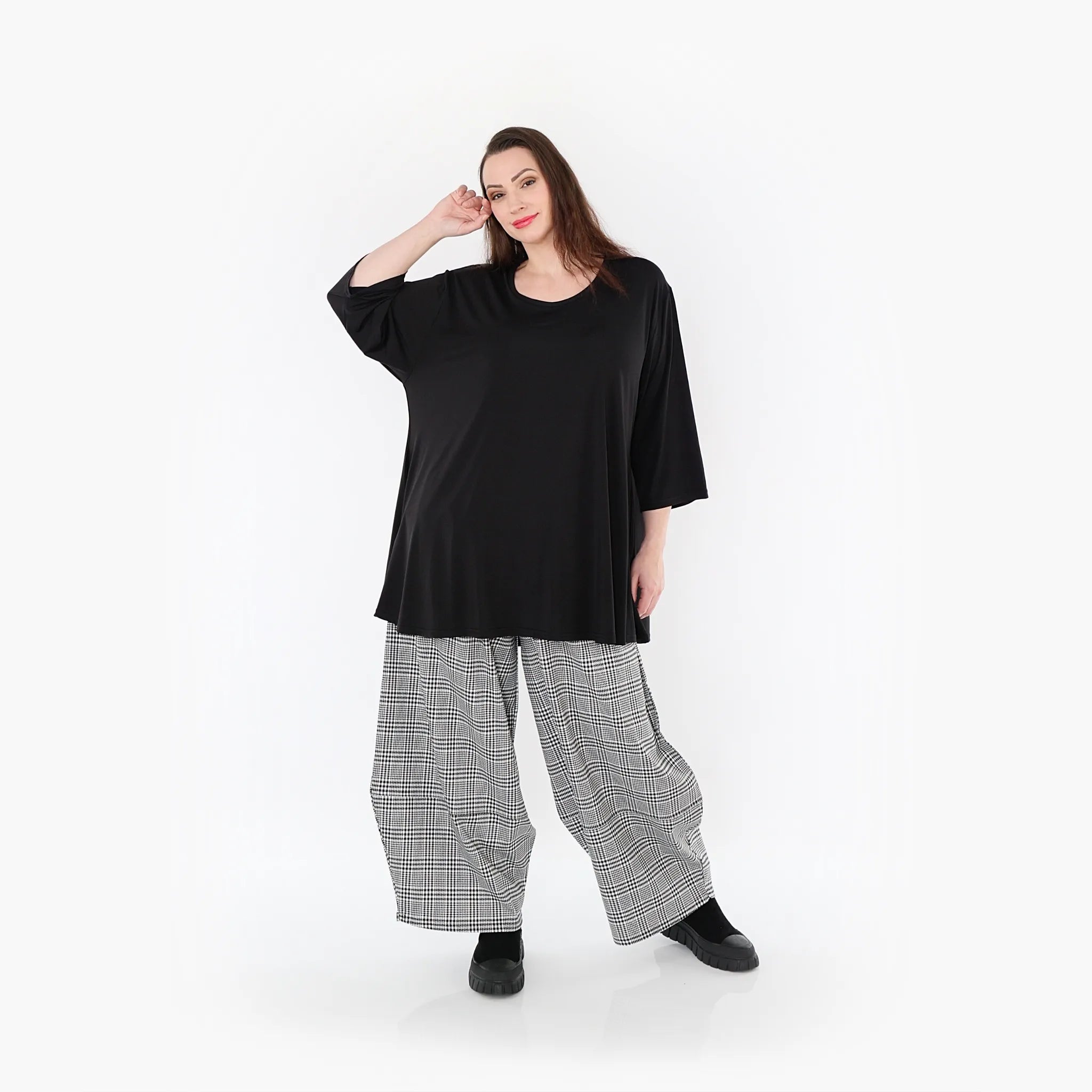 AKH 7032 Hose, Schwarz-Weiß