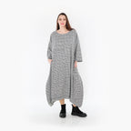 AKH Fashion Kleid 7033 Dominion, Schwarz/Weiß