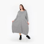 AKH Fashion Kleid 7033 Dominion, Schwarz/Weiß