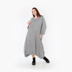 AKH Fashion Kleid 7033 Dominion, Schwarz/Weiß