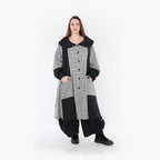 AKH Fashion Mantel 7034 Dominion, Schwarz/Weiß