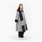 AKH Fashion Mantel 7034 Dominion, Schwarz/Weiß