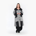 AKH Fashion Mantel 7034 Dominion, Schwarz/Weiß