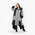 AKH Fashion Mantel 7034 Dominion, Schwarz/Weiß