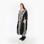 AKH Fashion Kleid 6736 Pixela, Ecru/Schwarz
