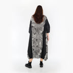 AKH Fashion Kleid 6736 Pixela, Ecru/Schwarz