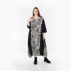 AKH Fashion Kleid 6736 Pixela, Ecru/Schwarz