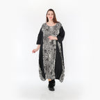 AKH Fashion Kleid 6736 Pixela, Ecru/Schwarz
