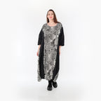 AKH Fashion Kleid 6736 Pixela, Ecru/Schwarz
