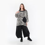 AKH Fashion Shirt 7037 Pixela, Ecru/Schwarz