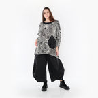 AKH Fashion Shirt 7037 Pixela, Ecru/Schwarz