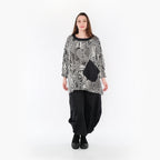 AKH Fashion Shirt 7037 Pixela, Ecru/Schwarz
