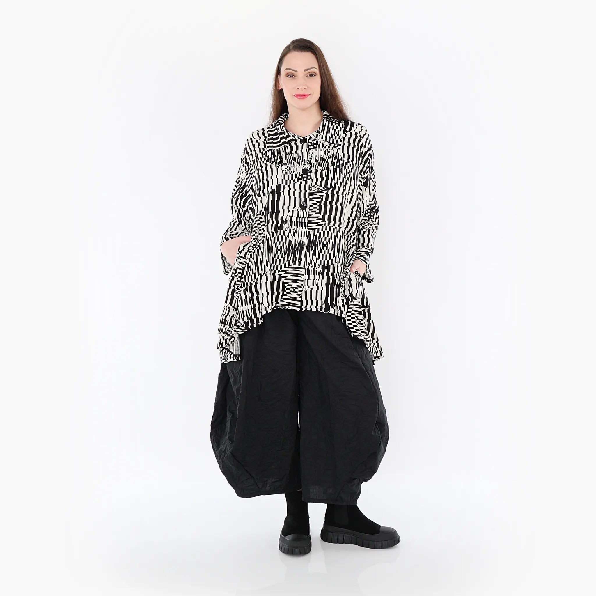 Veste AKH 7038, écru-noir
