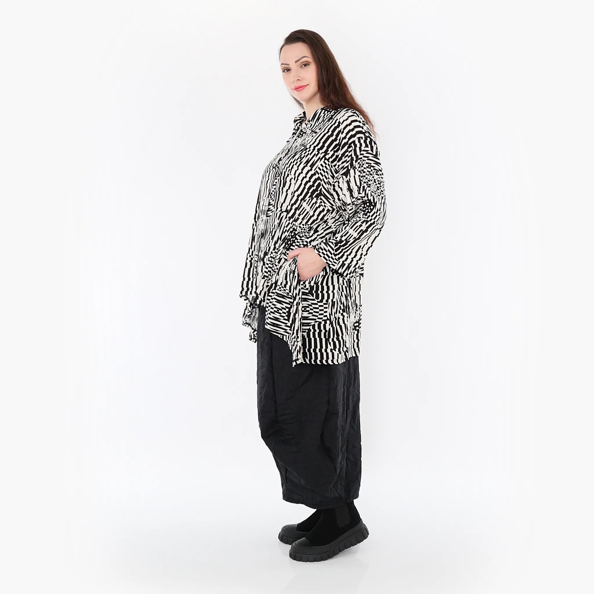 Veste AKH 7038, écru-noir