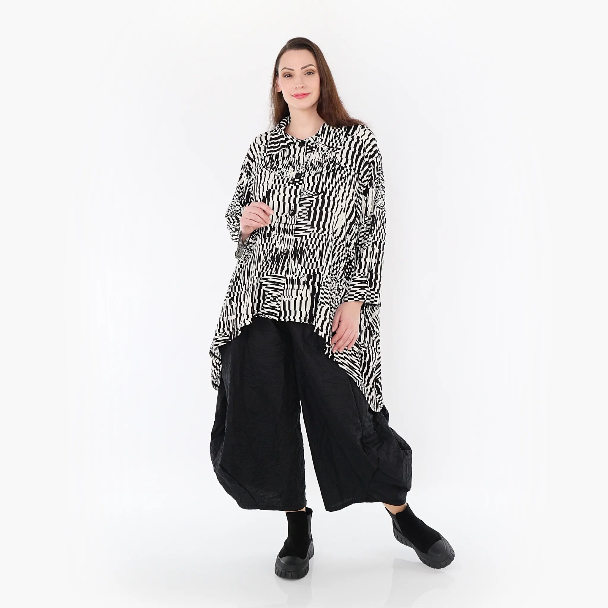 Veste AKH 7038, écru-noir