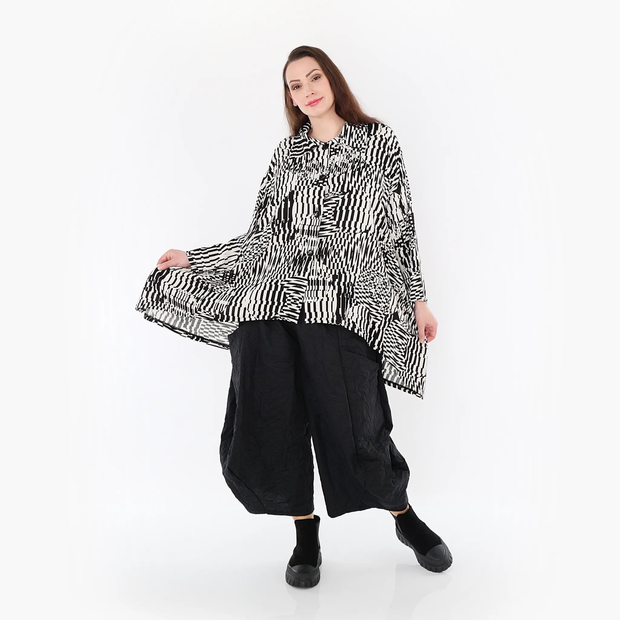 Veste AKH 7038, écru-noir
