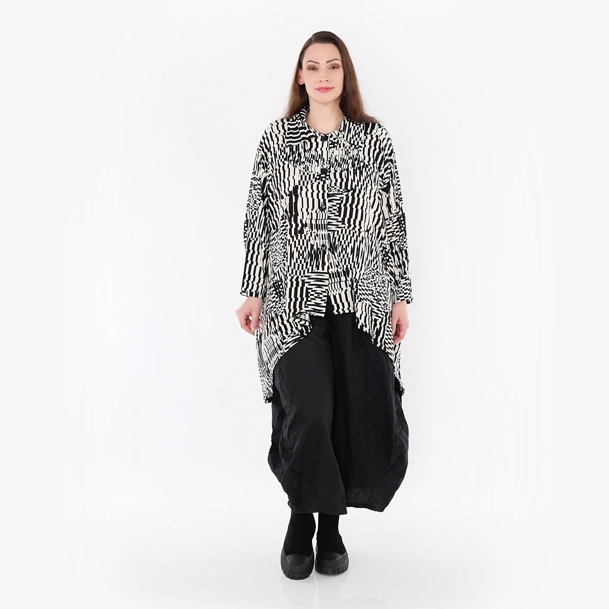 Veste AKH 7038, écru-noir