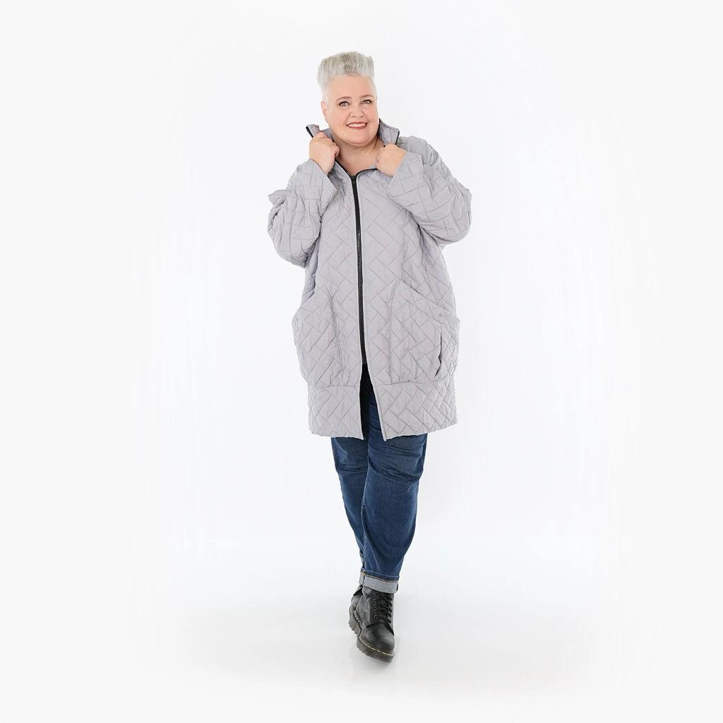 AKH Fashion 6550 Jacket, Light Grey