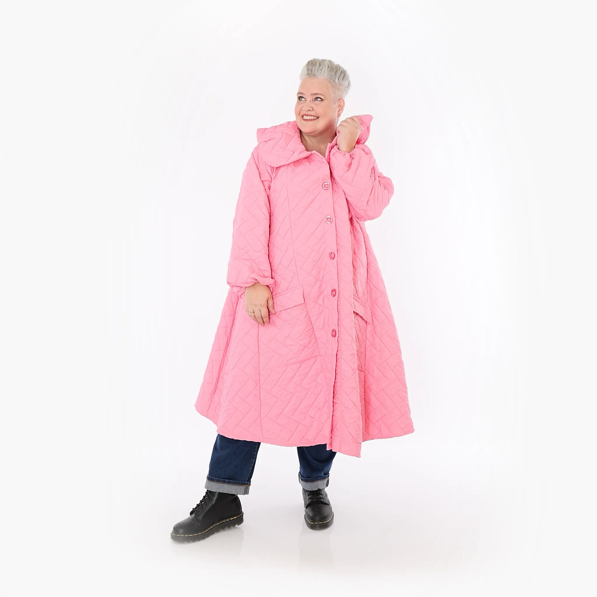 AKH Fashion 7034 Coat, Pink