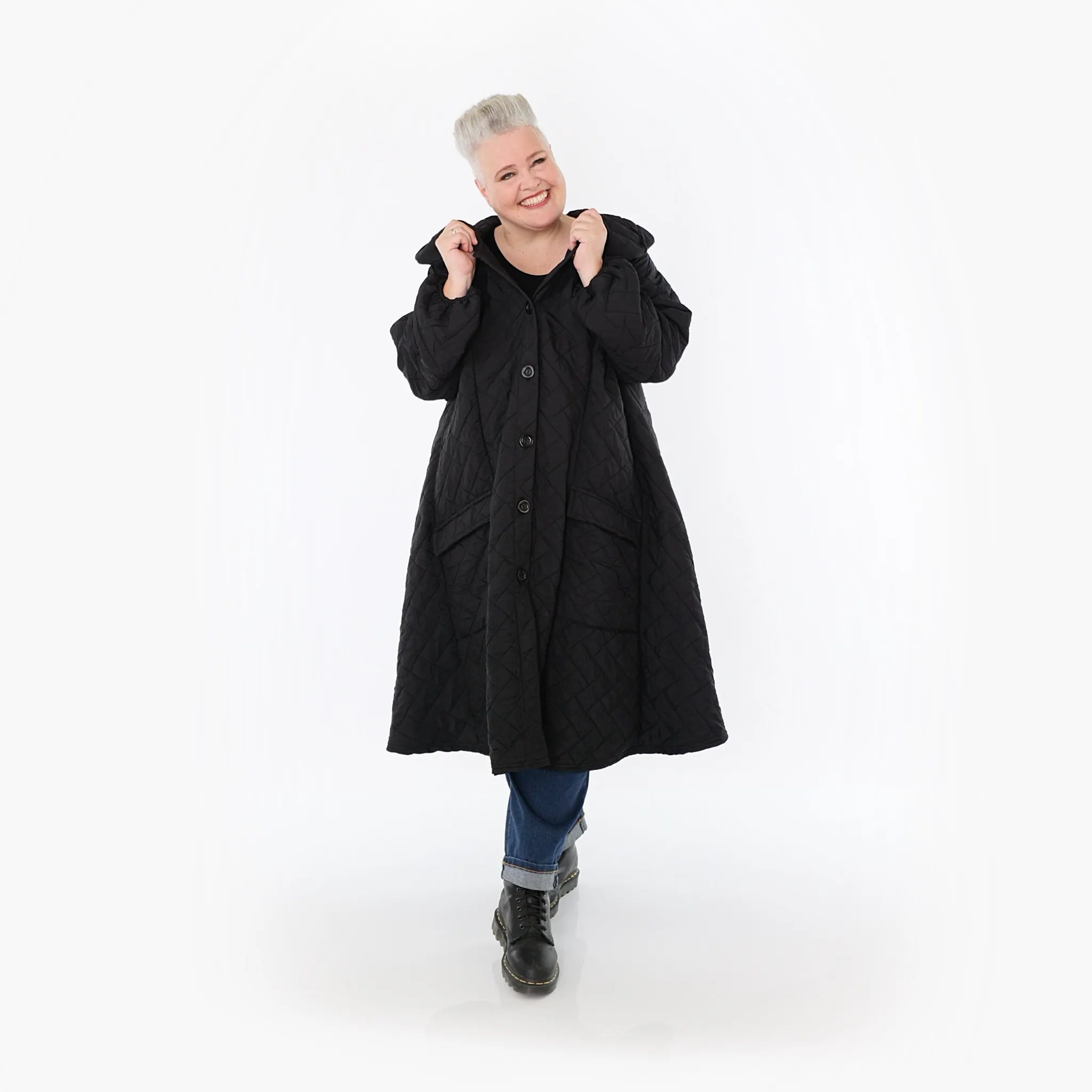 AKH Fashion Mantel 7034 Mirage, Schwarz