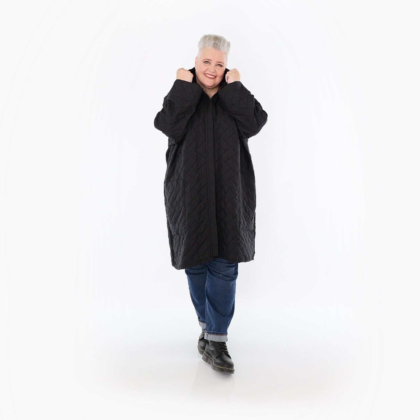 AKH Fashion 7035 Coat, Black