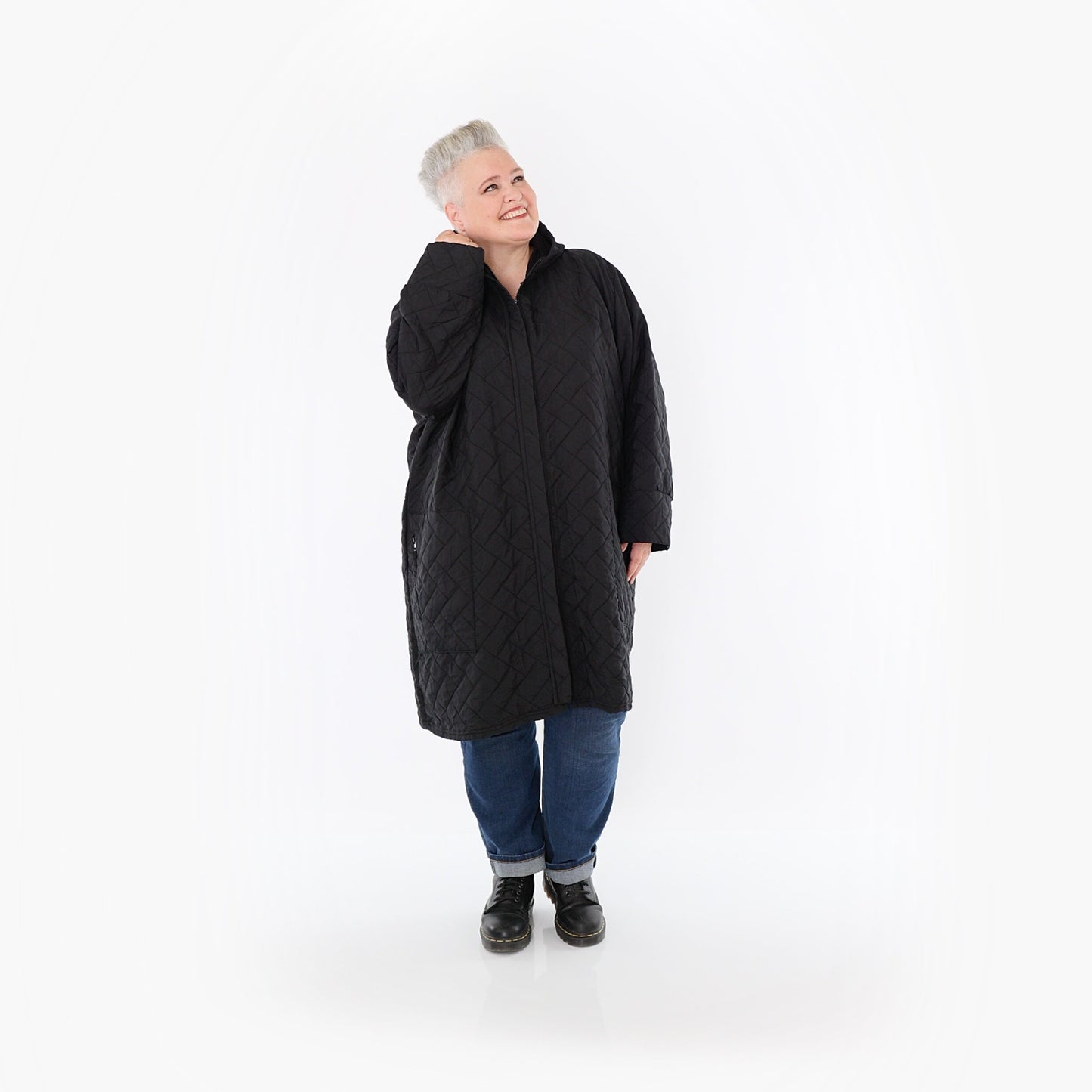 AKH Fashion 7035 Coat, Black