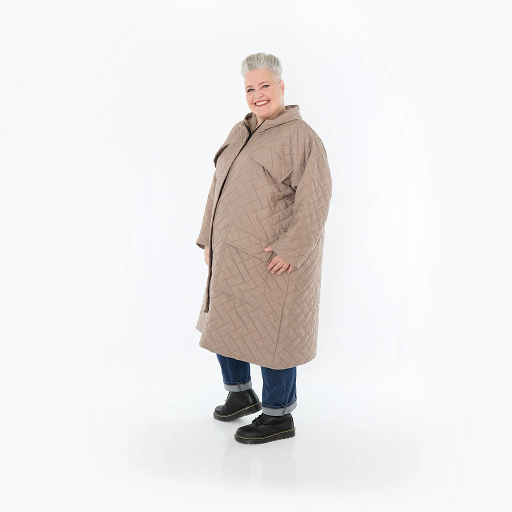 AKH Fashion 7044 coat, cognac