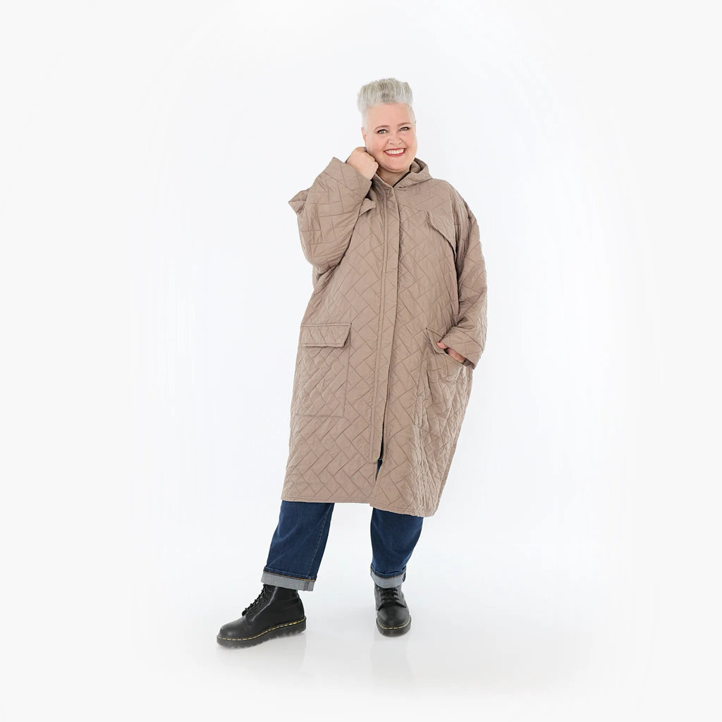 AKH Fashion 7044 coat, cognac
