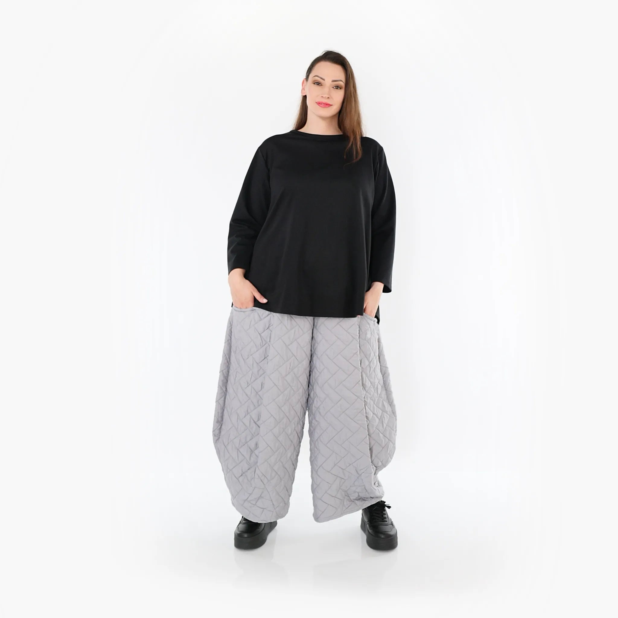 AKH Fashion 8069 Trousers, Light Grey