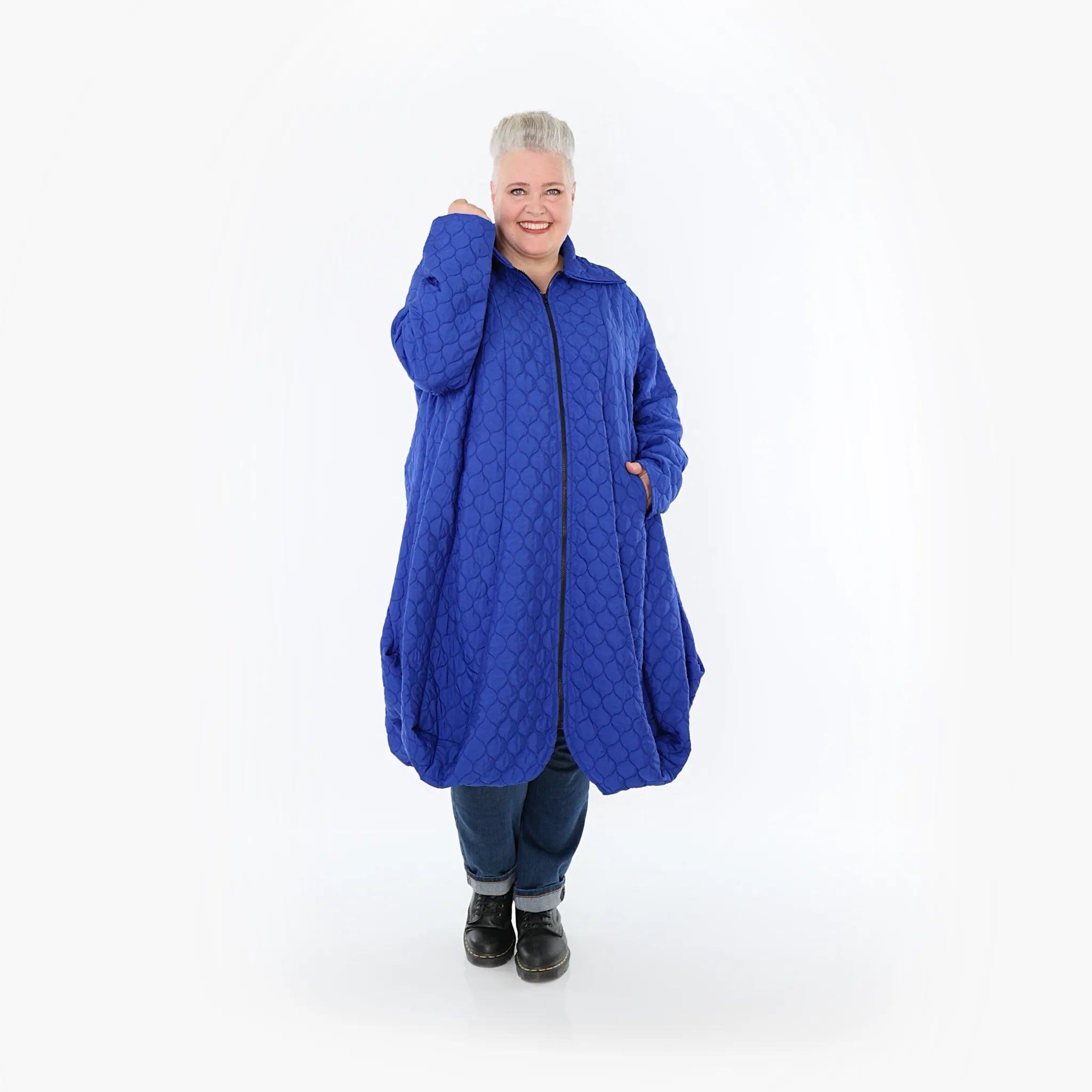 AKH Fashion Mantel 1424 Cloudy, Royalblau
