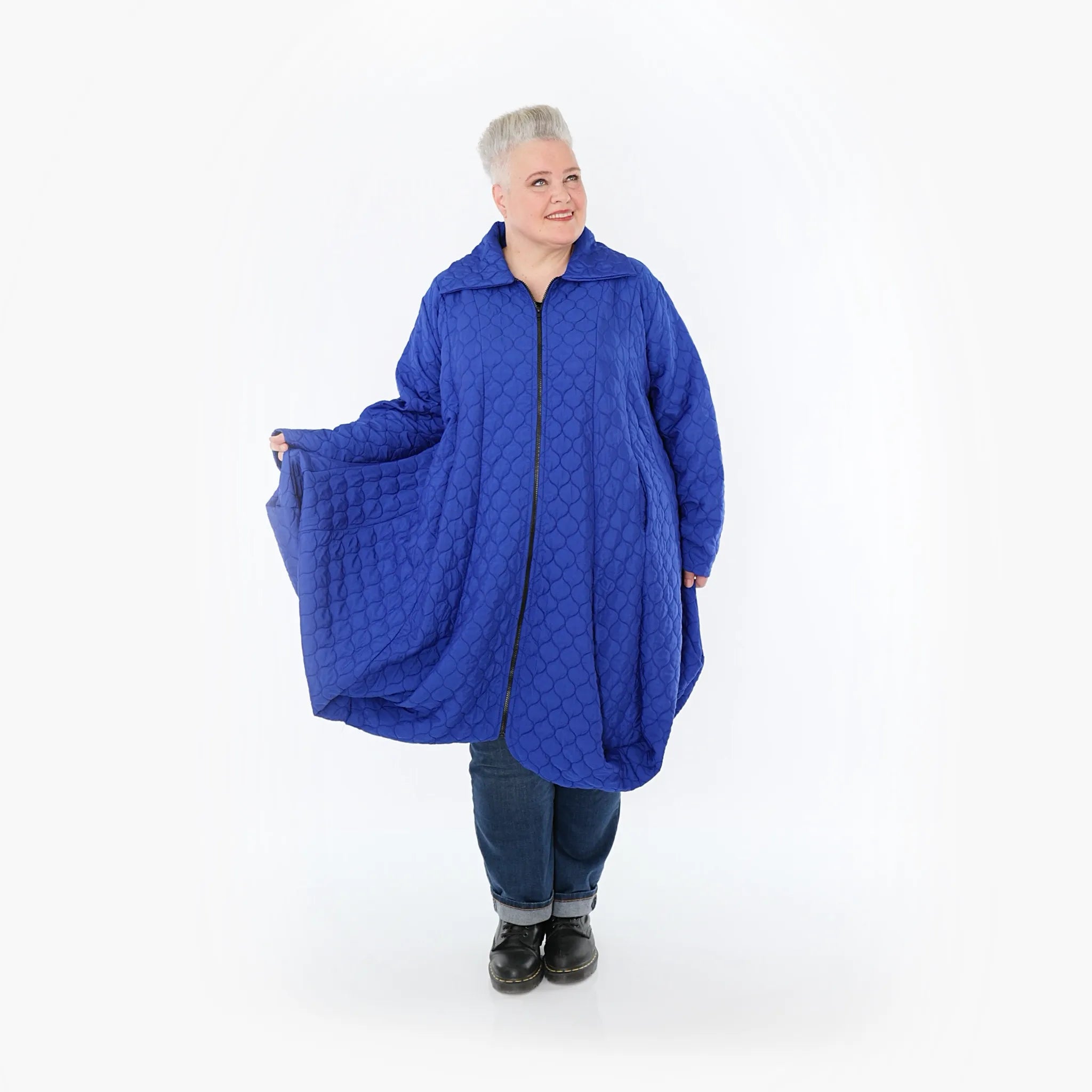 AKH Fashion Mantel 1424 Cloudy, Royalblau