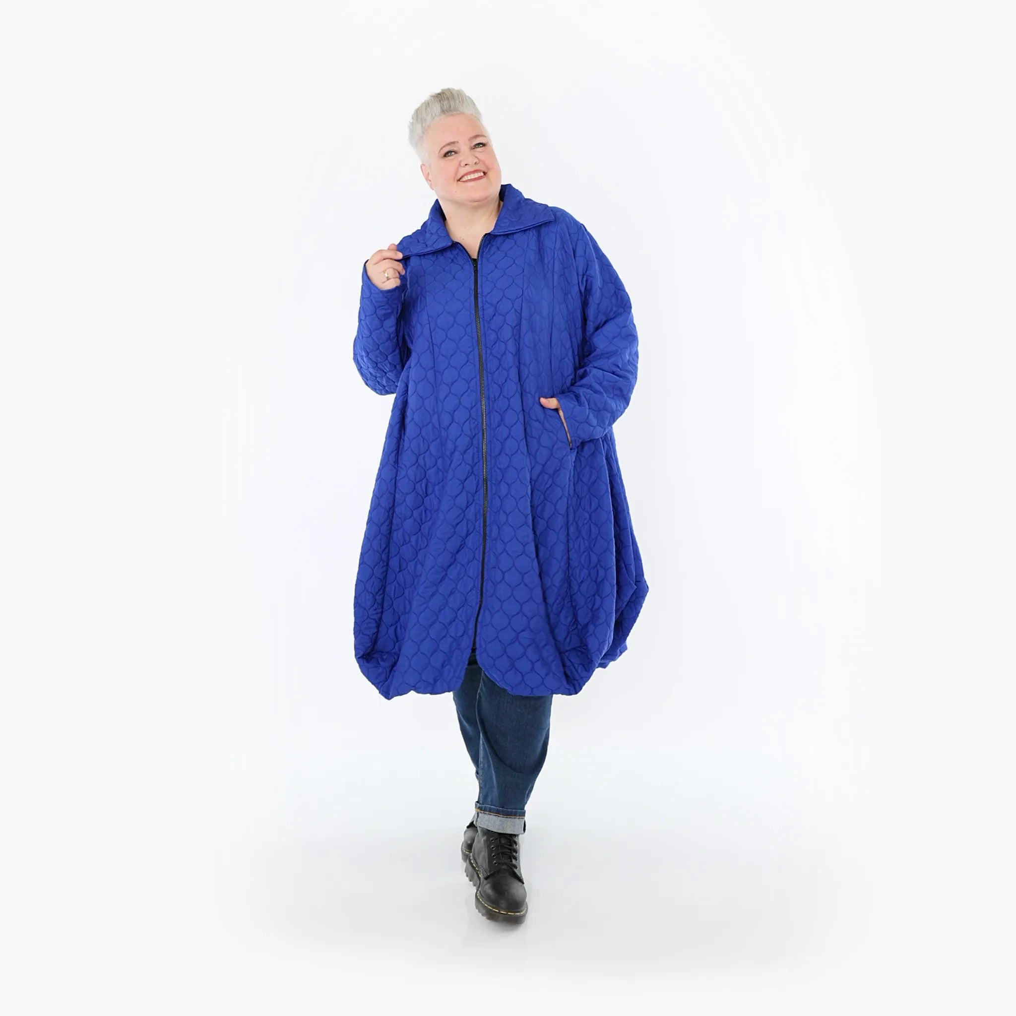 AKH Fashion Mantel 1424 Cloudy, Royalblau