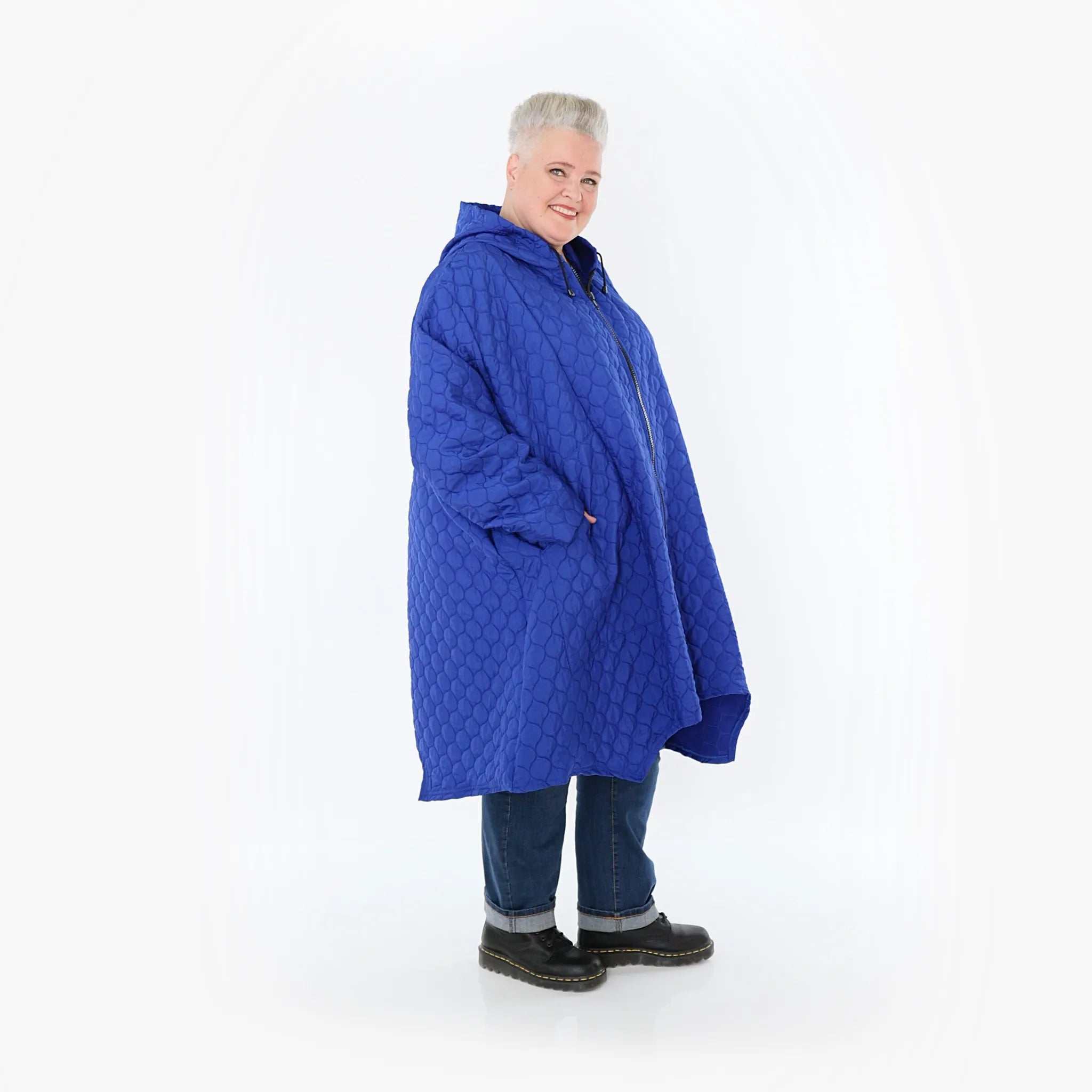 AKH Fashion Mantel 7043 Cloudy, Royalblau