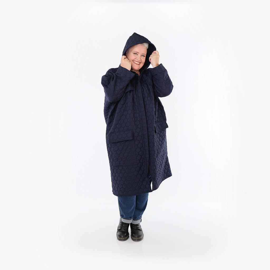 AKH Fashion Mantel 7044 Cloudy, Navy